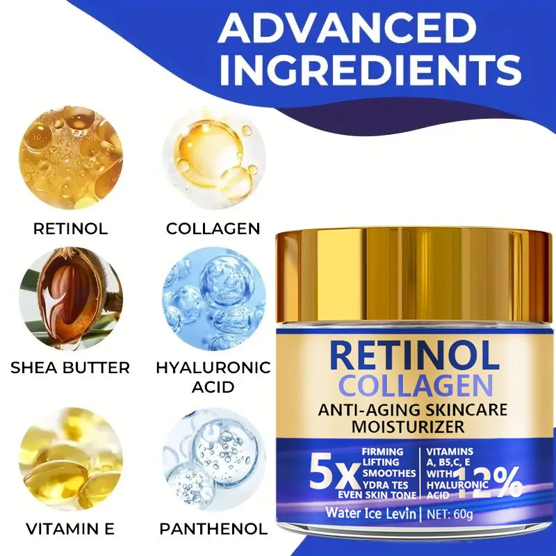 Crème Retinol Collagen – Hydratation anti-âge Intense
