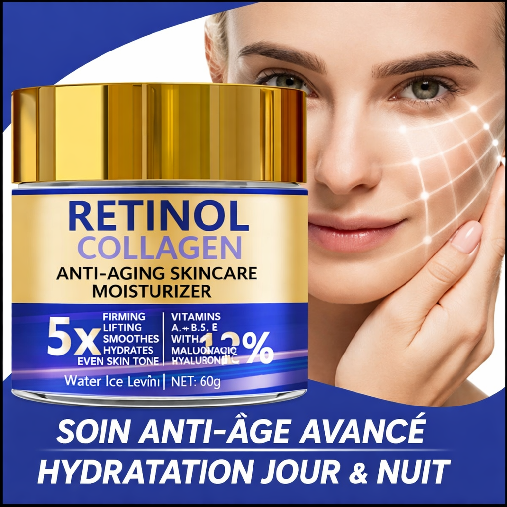 Crème Retinol Collagen – Hydratation anti-âge Intense